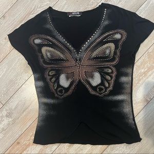 SOLD PLEASE DO NOT PURCHASE Morgan de toi butterfly top